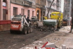 Nyír-Épker aszfaltbontási munkálatok belváros